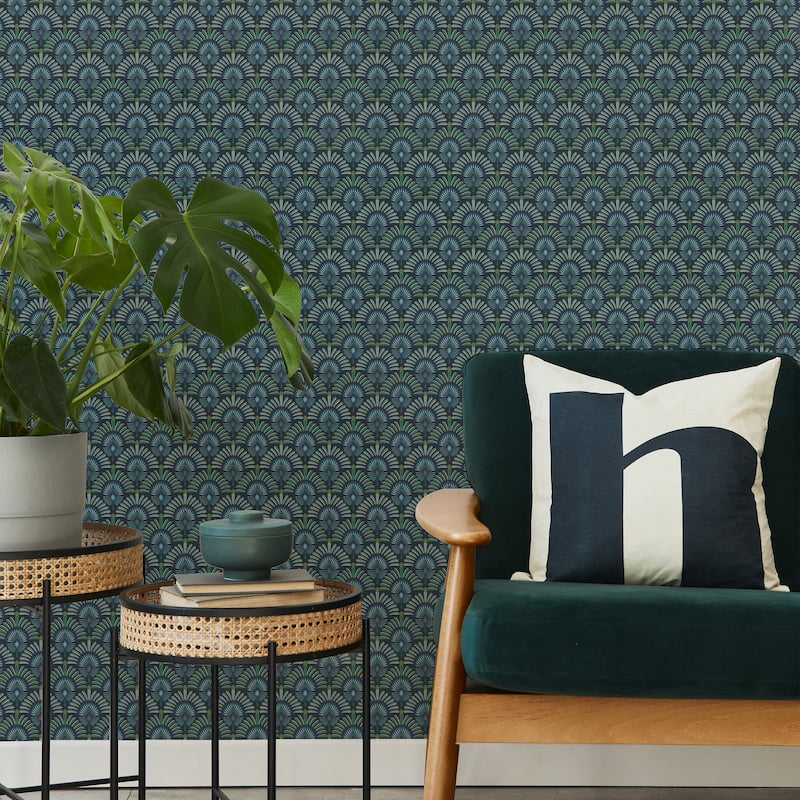 Transform Peacock Green Peel & Stick Wallpaper