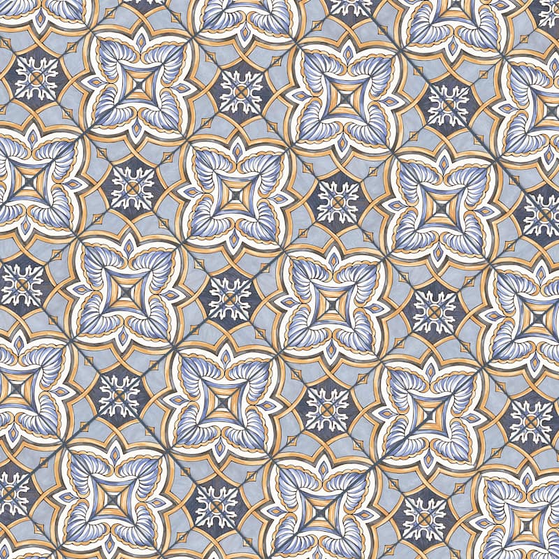 Merola Tile Harmonia Grove Blue 13" x 13" Ceramic Floor and Wall Tile