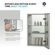 preview thumbnail 19 of 89, Bathroom Medicine Cabinet, Aluminum, Recessed/Surface Mount, Right/Left Hinged, Mirrored Interior