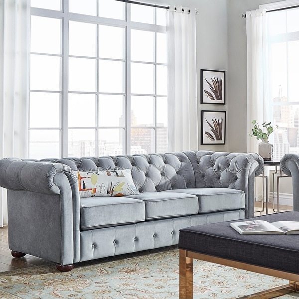 Knightsbridge Tufted Chesterfield Sofa by iNSPIRE Q Artisan On Sale Bed Bath Beyond 9242312