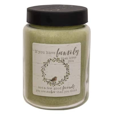 26oz Scented Jar Candle with Dual Wicks and Clean-Burning Paraffin Wax 140 Hour Burn Time - 4”L x 4”W x 5.50"H