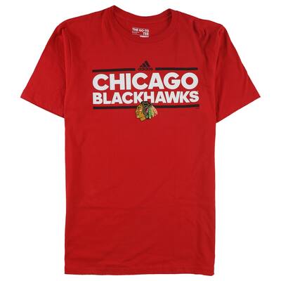 Adidas Mens Chicago Blackhawks Graphic T-Shirt