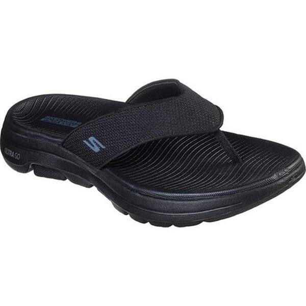 Shop Skechers Men S Gowalk 5 Iango Thong Sandal Black Black On Sale Overstock 31746497