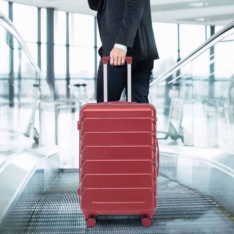 3 Piece (20/24/28 inch) PC Hardside Carry On Luggage Sets with Spinner Wheel and Retractable Handle, for Home Travel Luggage