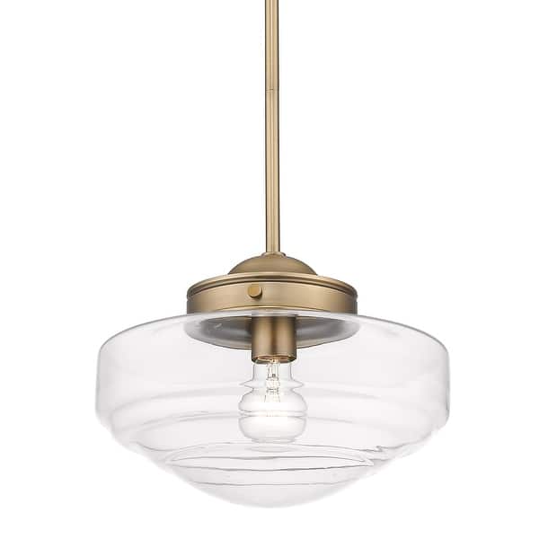 slide 2 of 8, Ingalls Medium Pendant Modern Brass with Clear Glass