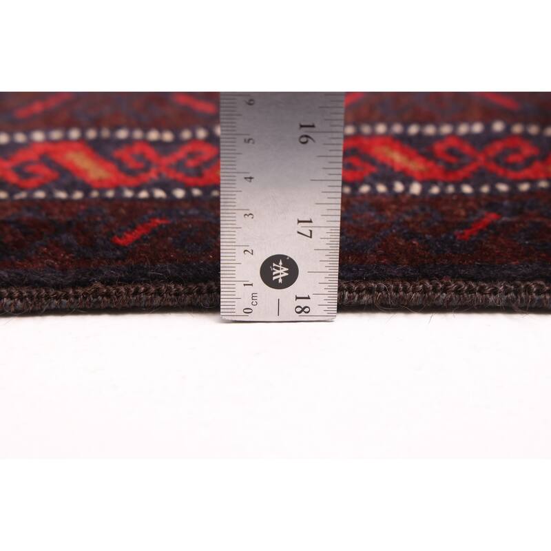 ECARPETGALLERY Hand-knotted Teimani Red Wool Rug - 3'9 x 6'6