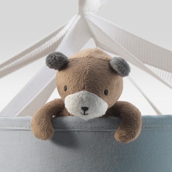 Lambs Ivy Signature Montana Blue White Bears Woodland Theme Musical Baby Crib Mobile Bed Bath Beyond 23482649