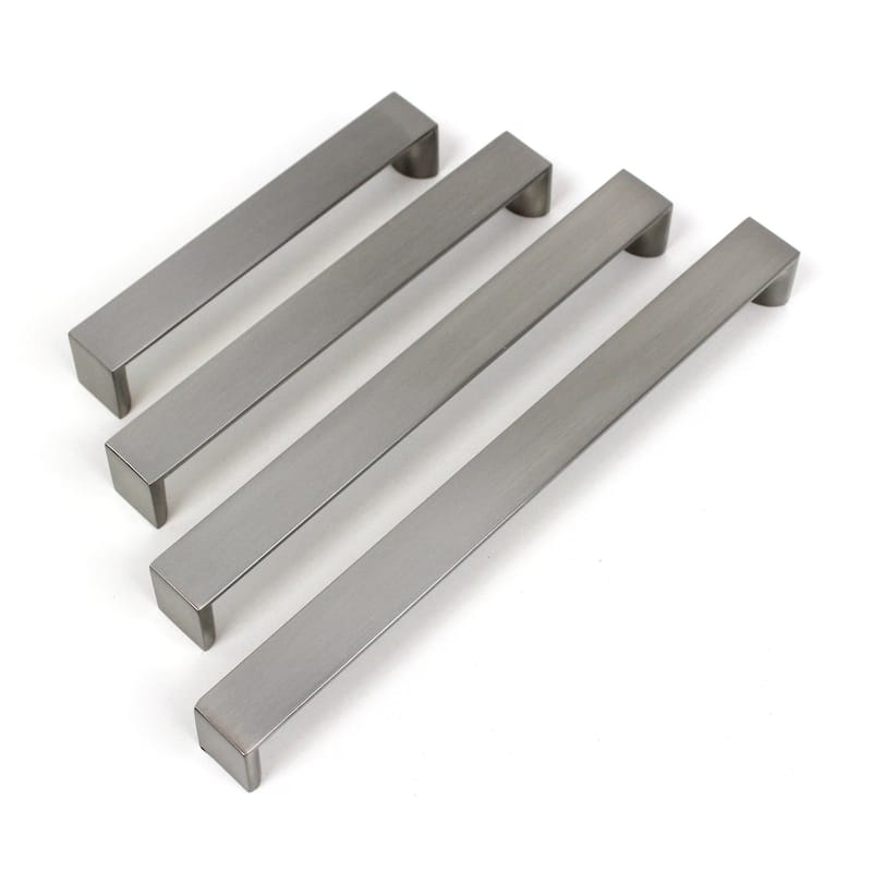 Dowell Series 3007 Handles (224mm/8.8" CTC), Brushed Nickel, 10 Pack - 8.8" - 224mm