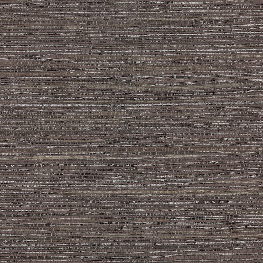A-Street Prints Kenneth James Shandong Chocolate Grasscloth Wallpaper