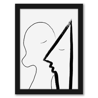 A Sweet Kiss by Atelier Posters Black Framed Wall Art - Americanflat - 8" x 10"