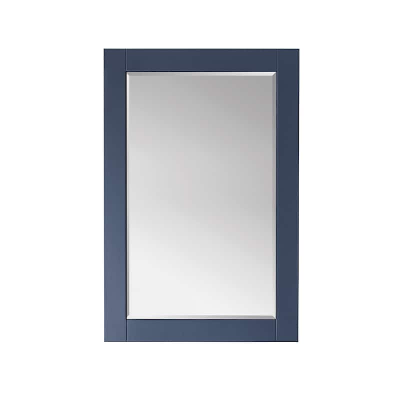 Altair Ivy Rectangular Bathroom Wood Framed Wall Mirror