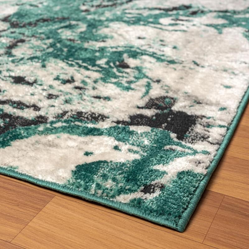 Luxe Weavers Modern Abstract Marble Swirl Area Rug, Indoor Carpet
