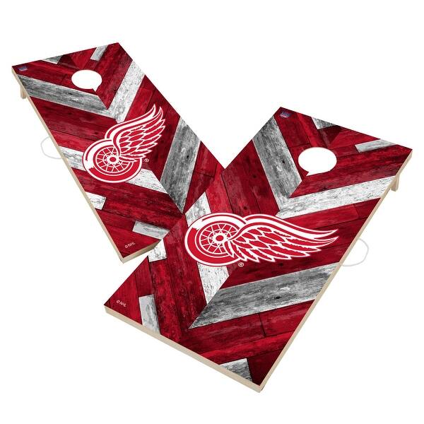 slide 2 of 5, Detroit Red Wings NHL Cornhole Board Set Include Carrying Case