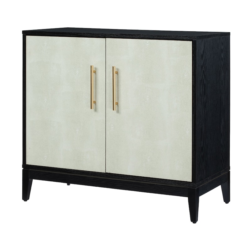 Sango Shagreen 2 Door Cabinet - Black, Stylish and Functional Storage