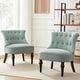 preview thumbnail 1 of 31, Tufted Upholstered Accent Chairs Set of 2 Teal