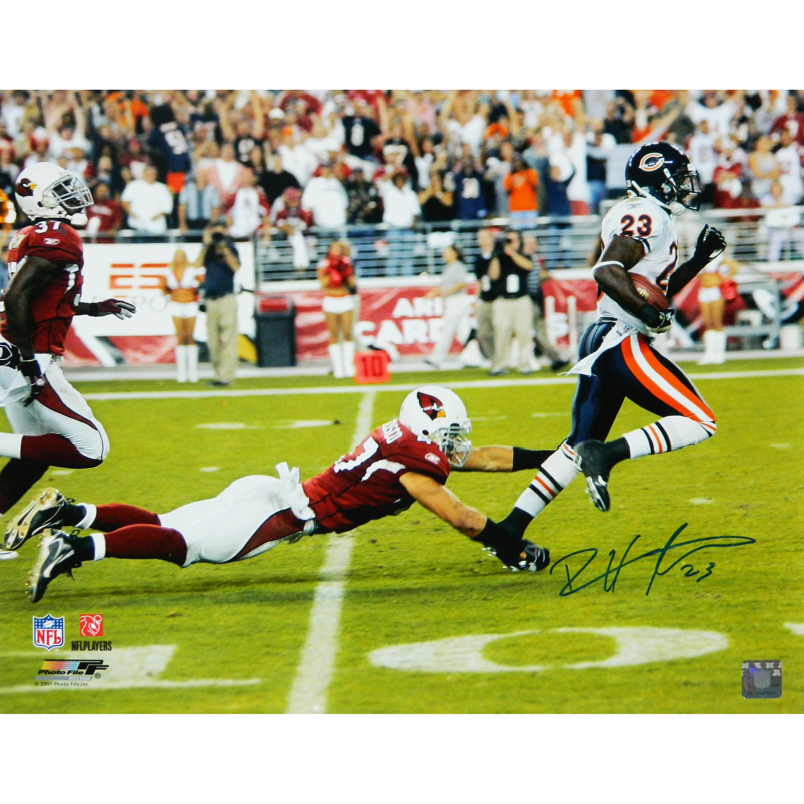 Shop Devin Hester Chicago Bears Monday Night Football Kick Return Touchdown 16x20 Photo Overstock 22175416