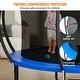preview thumbnail 8 of 15, Outdoor Trampoline with Net Ladder and Curved Poles for Kids & Adults