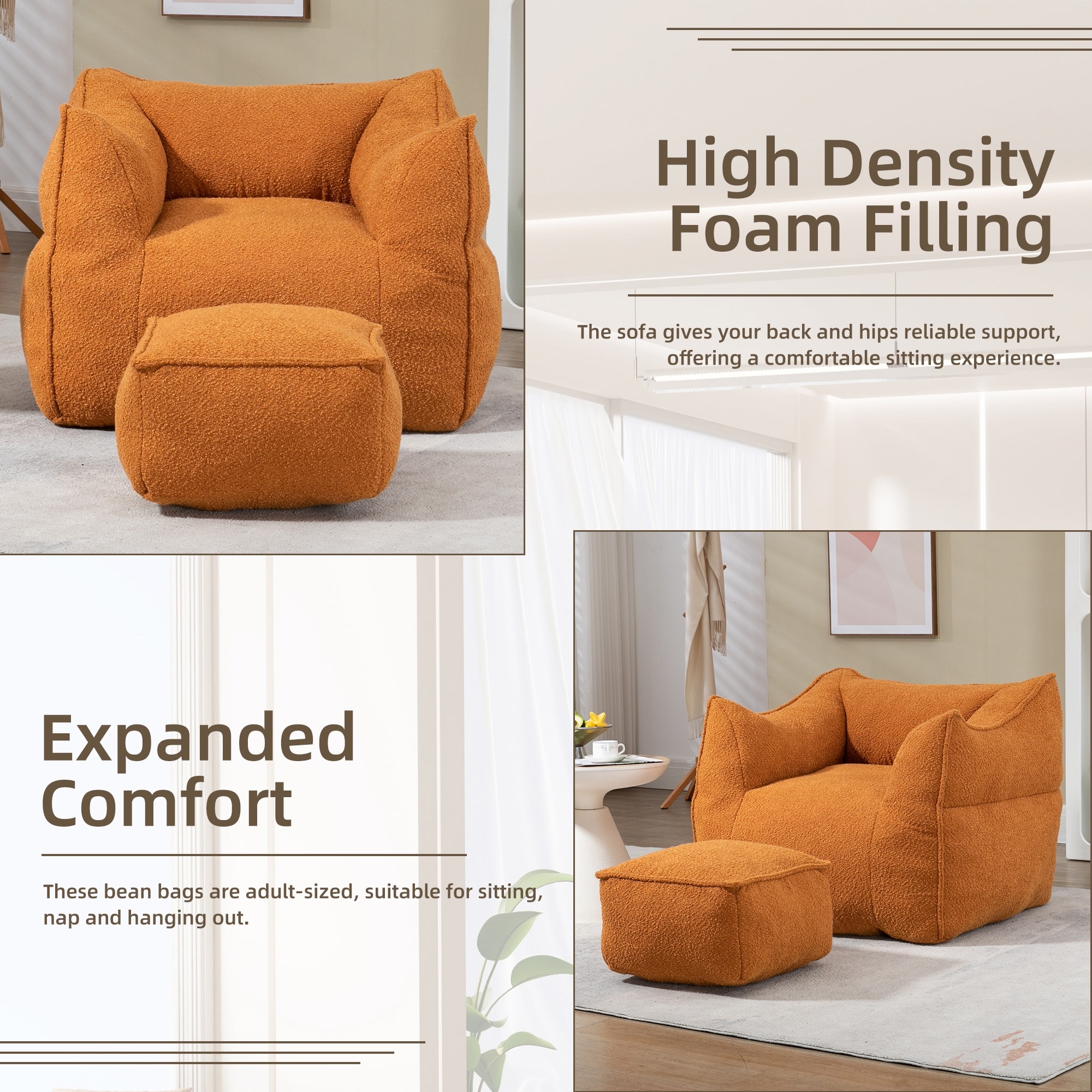 Bean bag square chair 2025