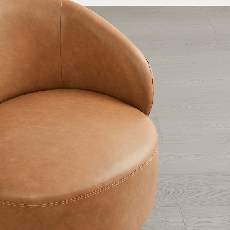 Spruce & Spring Ariel Upholstered Swivel Accent Chair Fabric