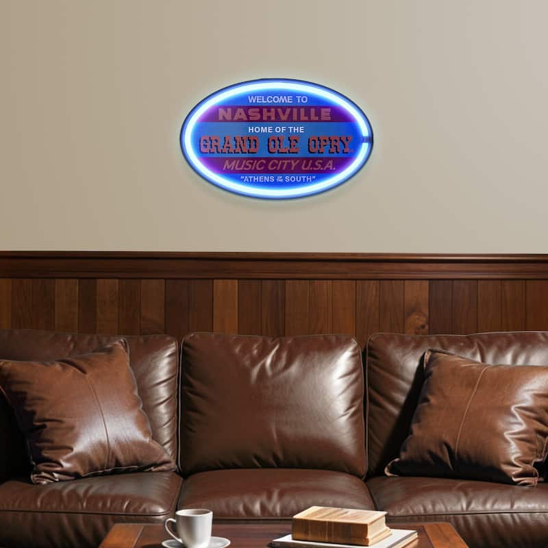 American Art Decor Grand Ole Opry LED Rope Wall Sign - 10" x 16" - 10" x 16"