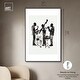 preview thumbnail 36 of 60, Bebop II Black Art Canvas Print by Art Remedy