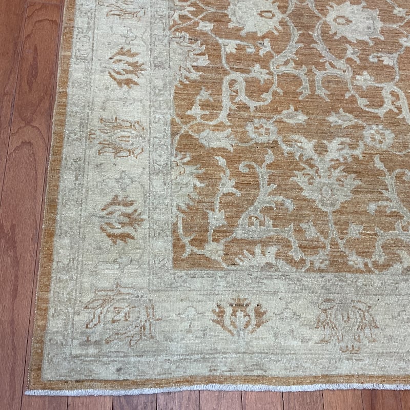 HERAT ORIENTAL Handmade Oushak Wool Rug - 3'10" x 6'