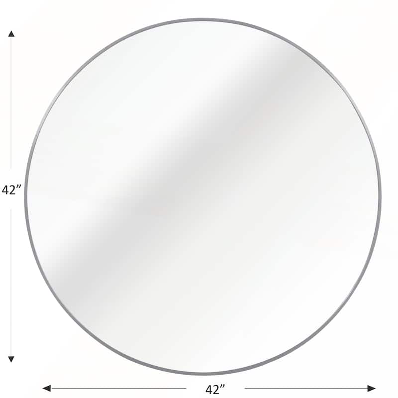 42 Inch Metal Framed Round Bathrrom Mirror 