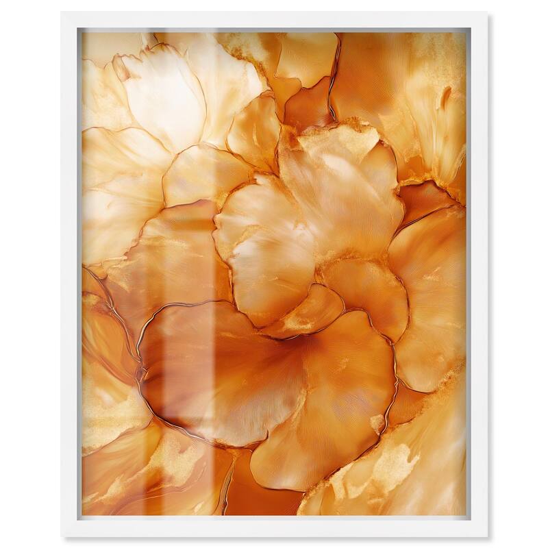 Sunlit Bloom II Shadowbox by Art Remedy - White - 36" x 45"