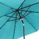 Ainfox 10ft Patio Umbrella with Lights Outdoor Solar Umbrella