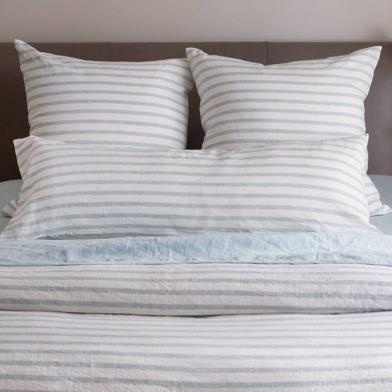 French Linen Pillow with Removable Sham by BOKSER HOME