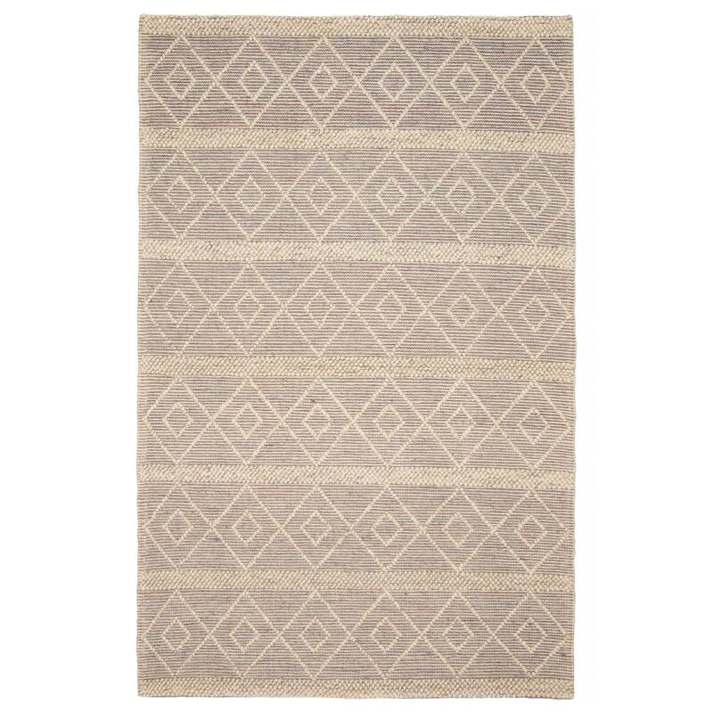 ECARPETGALLERY Braid weave Sienna Cream Wool Rug - 4'11 x 7'9 - Cream - 4'11 x 7'9