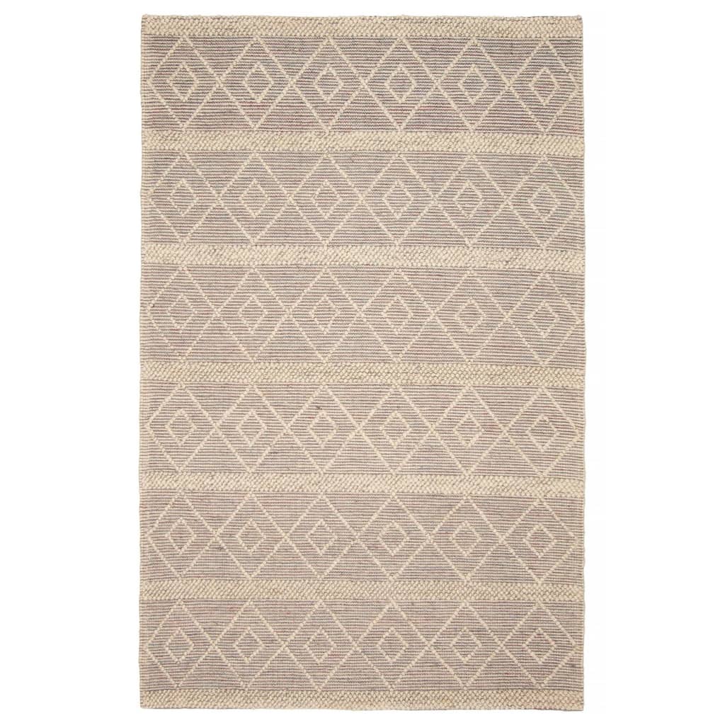 ECARPETGALLERY Braid weave Sienna Cream Wool Rug - 4'11 x 7'9
