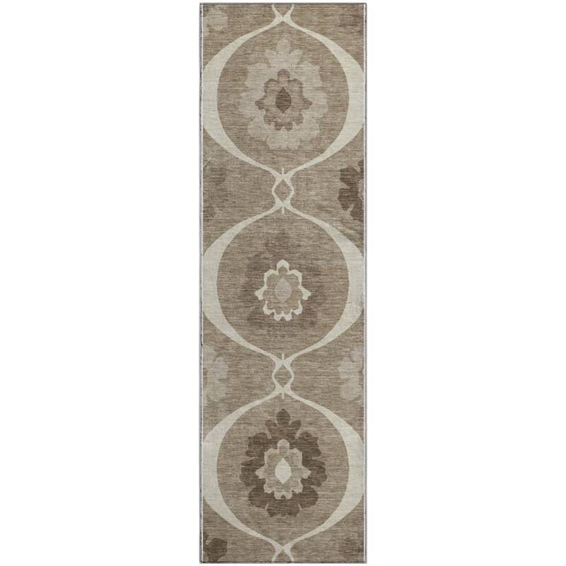 Premium Washable Super Soft Floral Scallops Mayfield Rug
