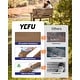 preview thumbnail 15 of 14, WINSOON All-Weather HIPS Outdoor Garden Bench, 56" Adirondack Outdoor Patio Bench