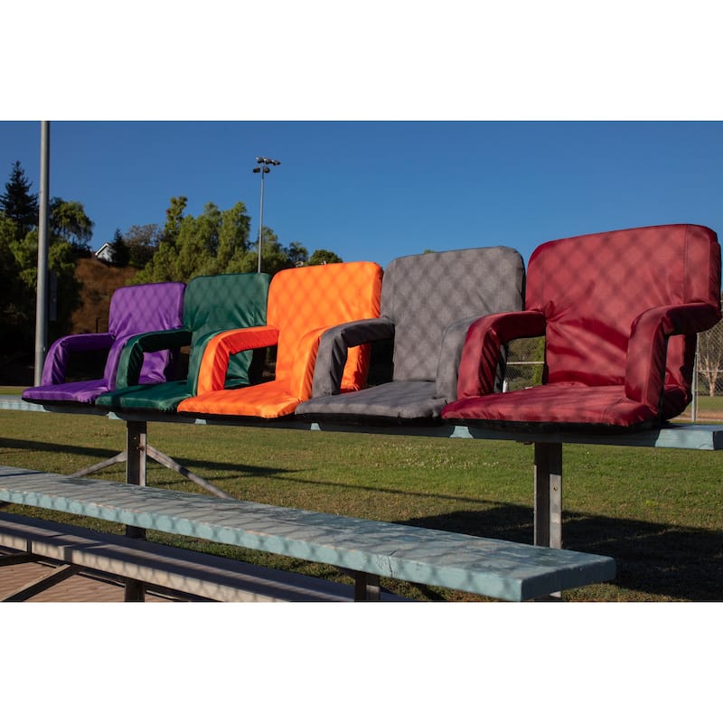 Picnic Time Ventura Purple Portable Reclining Stadium Seat
