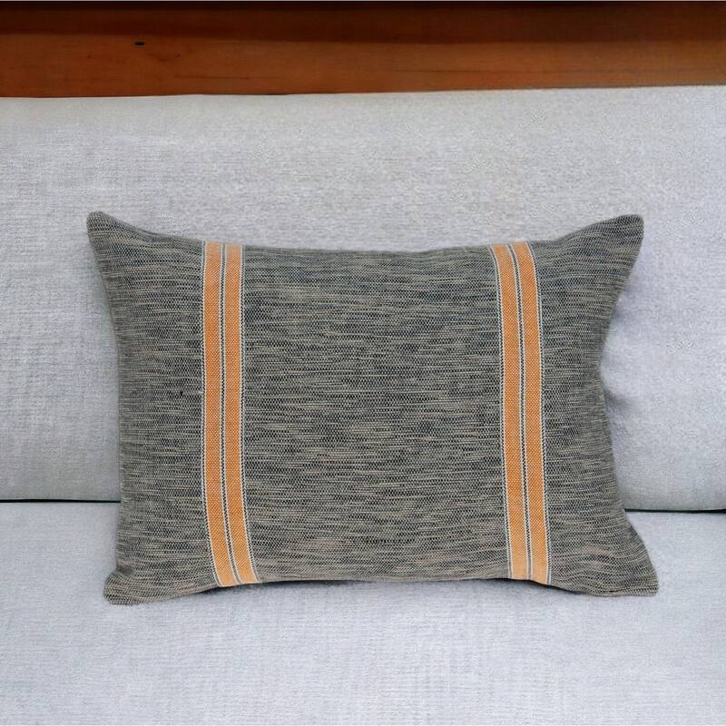 HomeRoots 14" X 20" Multicolor Cotton Throw Pillow Cover - Accent - Polyester