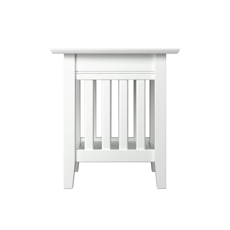 AFI Mission End Table Set of 2 with Built-in Charger