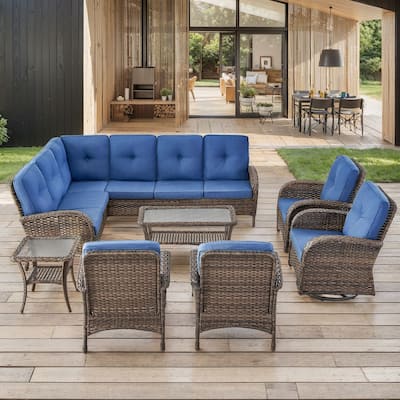 Outdoor Sectional Sofa with Cushion Funiture Set