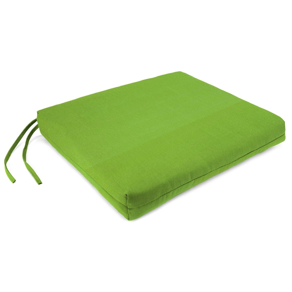 19" x 17" Outdoor Seat Cushion with Ties - 17'' L x 19'' W x 2'' H