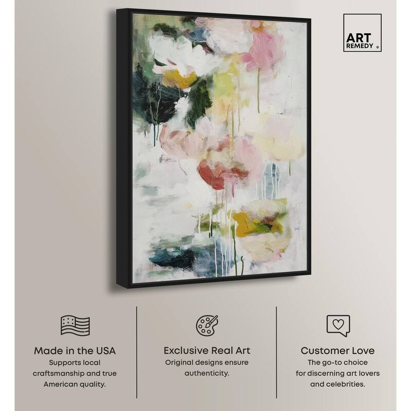 Dripping Colors III Canvas by Art Remedy