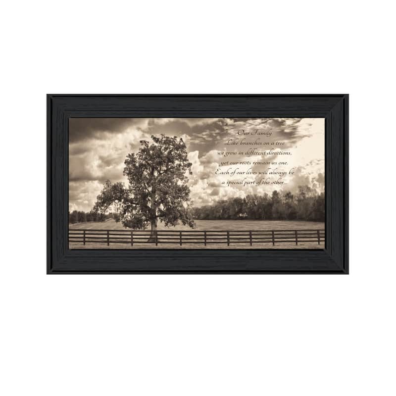 TrendyDecor4U "Our Family" Framed Print Wall Art