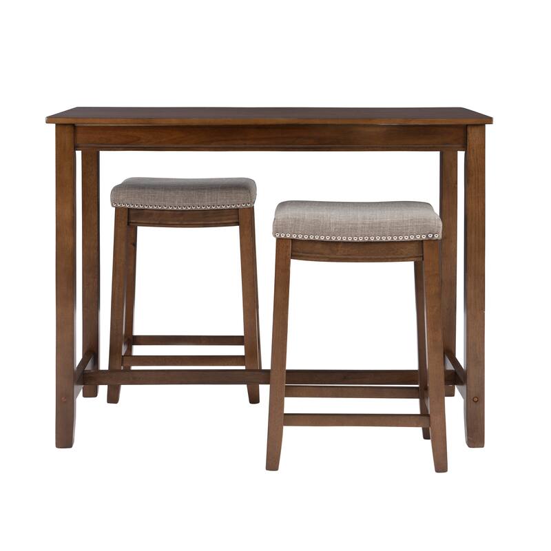 Bridgeport Wooden 3-Piece Counter Height Dining Set