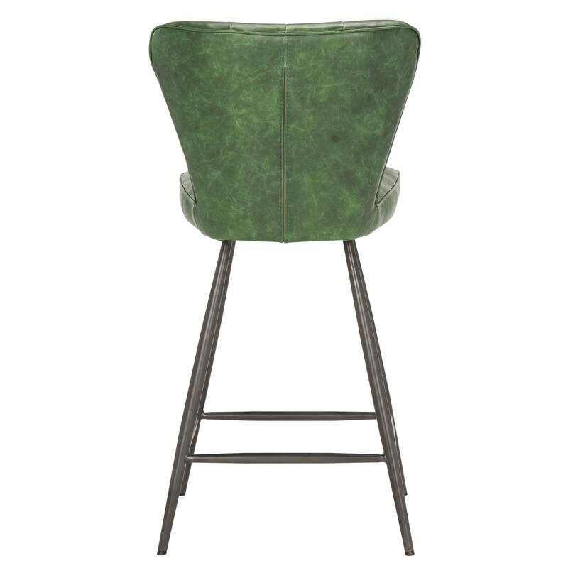 SAFAVIEH Catalina 37-inch Brown Counter Stool (Set of 2) - 16.9" x 21.7" x 37" - 17Wx22Dx37H