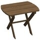 preview thumbnail 4 of 17, Pine Folding Oval End Table Mushroom Stain
