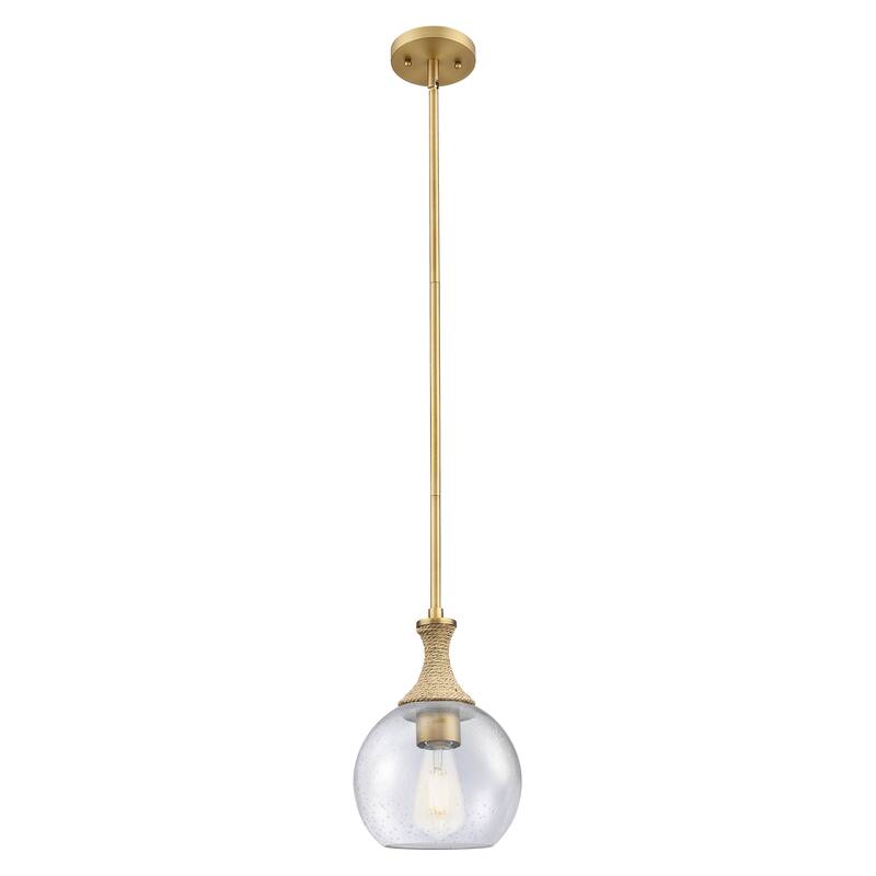 Innovations Lighting Downtown Urban - Astor - 1 Light 8" Rope Detailed Stem Hung Mini Pendant