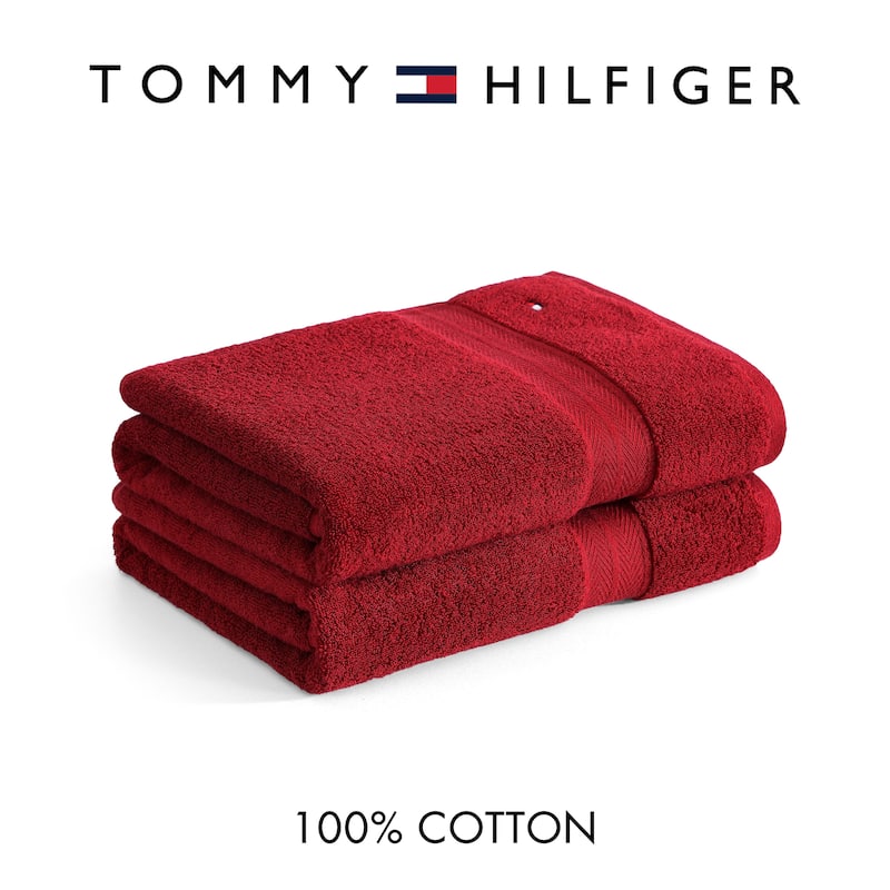 Tommy Hilfiger Modern American Cotton 2 Piece Bath Towel Set - 2 Piece