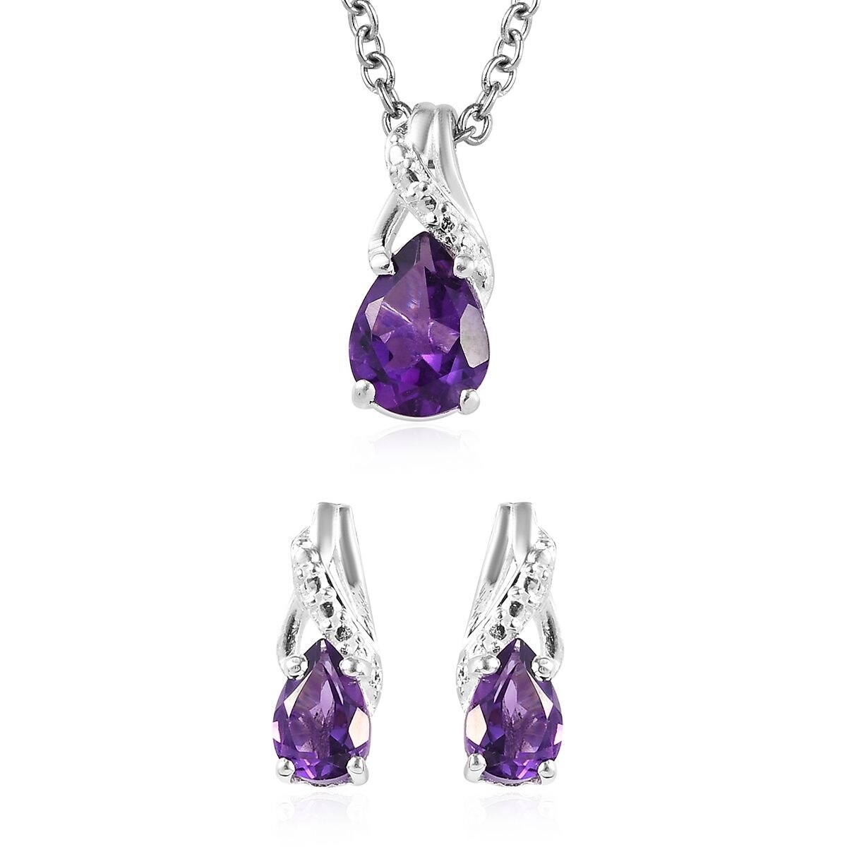 Free Shipping Amethyst 925 Silver Jewelry Handmade Jewelry Necklace-16-18''