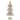 25.5" Rustic Wooden Christmas Tree with Star Table Top Decor