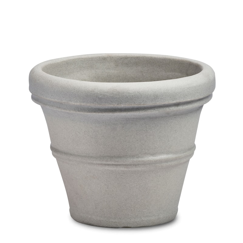 Brunello Classic Round Planter - 27" - Weathered Concrete