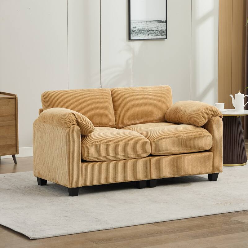 Corduroy Loveseats, Soft, Comfortable & Pet-Friendly